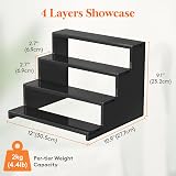 Lifewit Plastic 12 Inch Dark Cologne Stand Display Organizer Shelves view 7