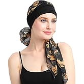 Chemo Headwear Turbans for Women Long Hair Head Scarf Headwraps Cancer Hats