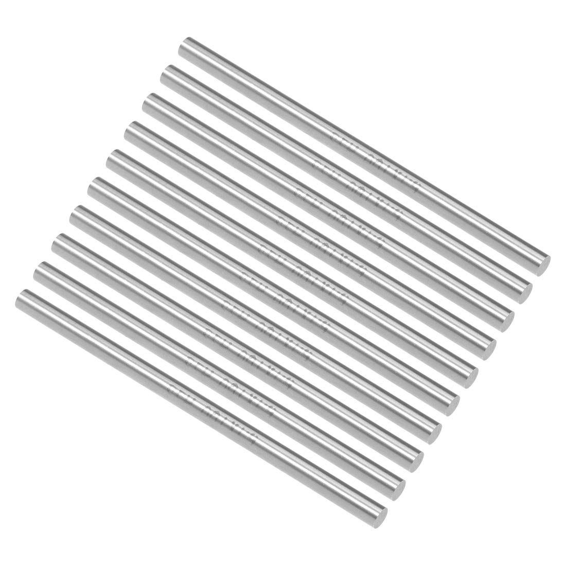 uxcell Round Steel Rod, 5.1mm HSS Lathe Bar Stock Tool 100mm Long, for Shaft Gear Drill Lathes Boring Machine Turning Miniature Axle, Cylindrical Pin DIY Craft Tool, 10pcs