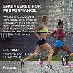Feetures Unisex High Performance Cushion Quarter