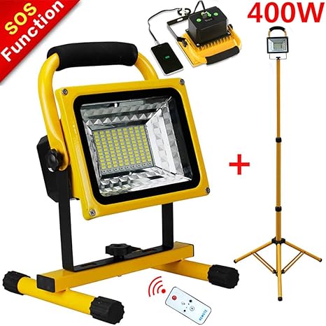 Foco LED Proyector LED 400W, Focos Luces de trabajo, 15600 mAh ...