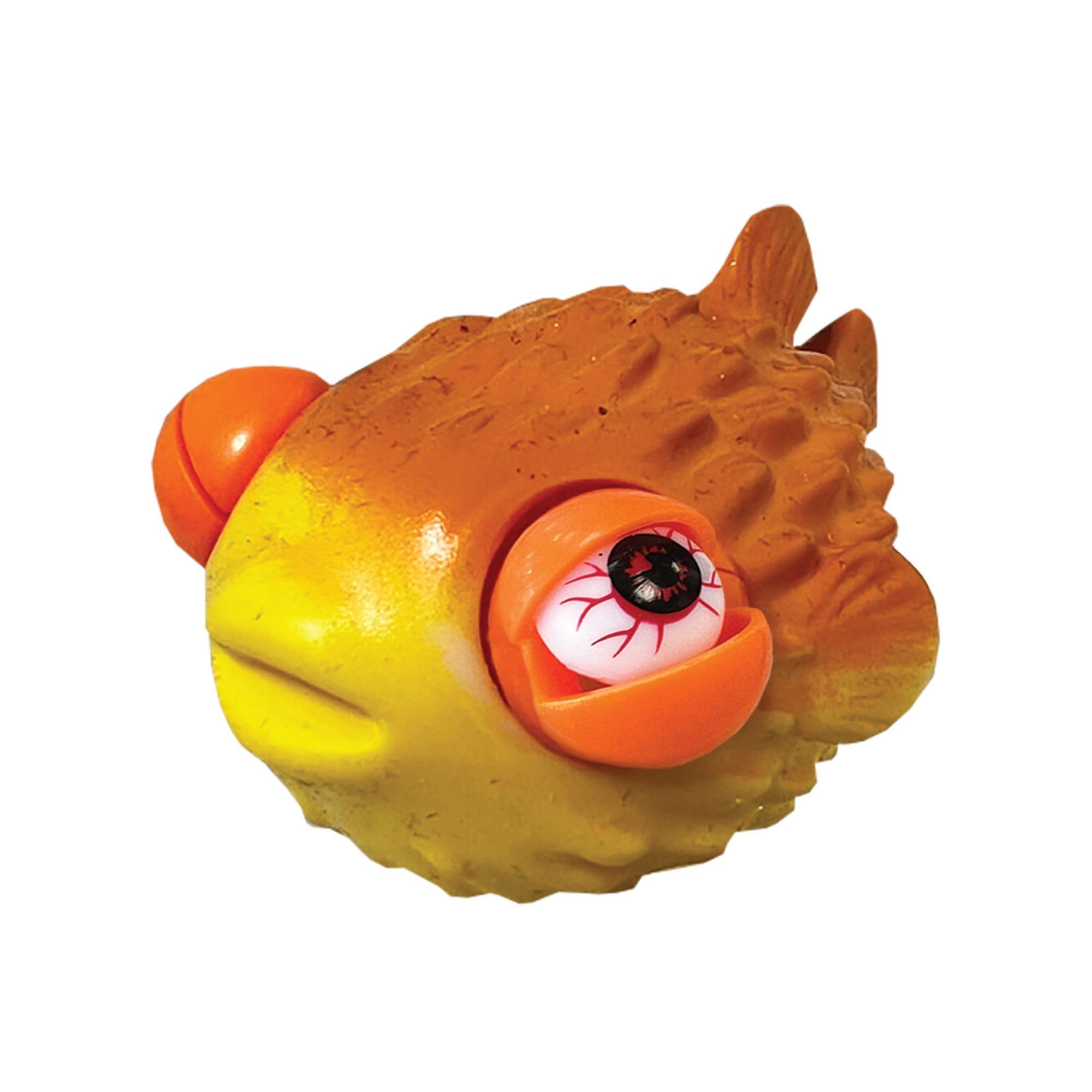 Wild Winkers - Puffer Fish from Deluxebase. Squeeze Toy Novelty Puffer Fishes with Popping Eyes, Squishy Animal Figurine & Anxiety Relief Gadget for Party Favors, Sensory Play & Stress Management