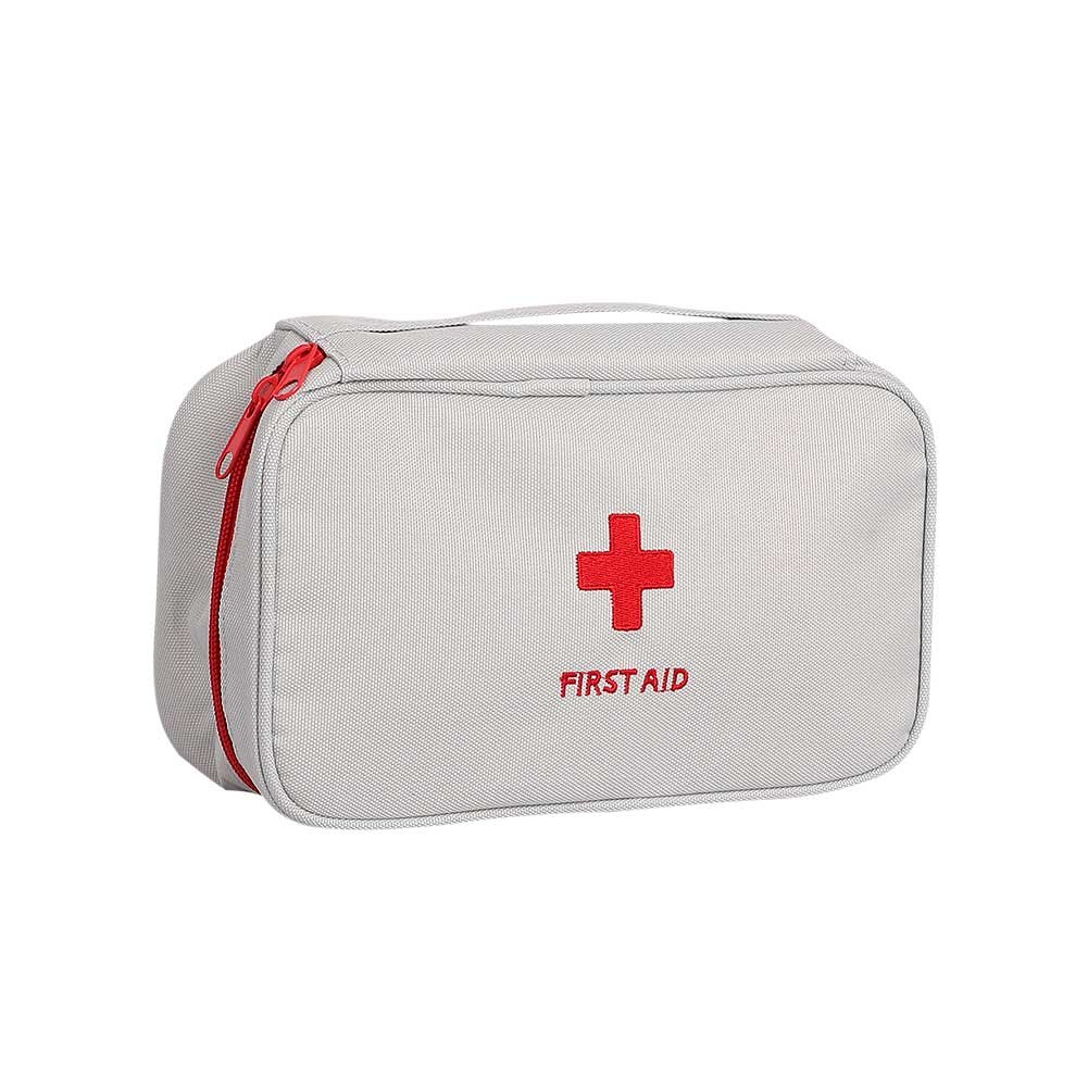 Empty Medicine Bag First Aid Bag Box Mini Travel Emergency Pouch Compact Medicine Storage Bag for Travel Home Office Car Outdoors Sports Camping Hiking 23x13x7.5CM