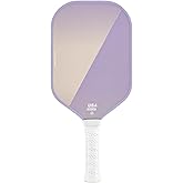 Pickleball Paddles, Carbon Fiber Pickleball Racket with 16MM Polypropylene Honeycomb Core – Lightweight, High-Grit Surface for Spin & Control, Professional Pickle Ball Paddle for Men & Women
