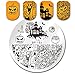 BORN PRETTY Nail Art Stamping Templates Halloween Pumpkin Fairy Skull Ghost 6Pcs Stamp Plates with Stamper Kit