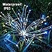 Solar Firework Light, 105 LED Multi-Color Outdoor Firework Solar Garden Decorative Lights for Walkway Pathway Backyard Decoration Parties (6 Pack)
