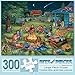 Bits and Pieces - 300 Large Piece Jigsaw Puzzle for Adults - Summertime Memories - 300 pc Sitting by The Campfire Jigsaw by Artist Christine Carey