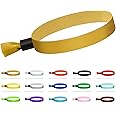 100 Pcs Cloth Event Wristband, Disposable Wristbands for Events, Colored Wristbands Events,for Lightweight Concert,Club Entrance Wrist Strap Party Wristband Event (Color : Gold)