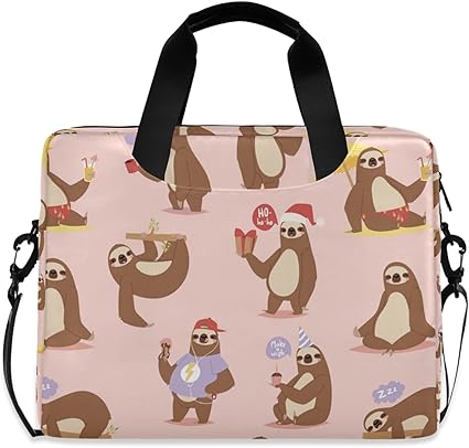 Amazon Chovy Pcケース ナマケモノ おもしろ 怠け者 可愛い かわいい ノートパソコンバッグ 保護ケース おしゃれ 15 16インチ インナーケース Pcカバー パソコンバッグ カバー 収納バッグ 出張 メンズ レディース ビジネスバッグ ショルダー付 衝撃吸収 軽量 Chovy