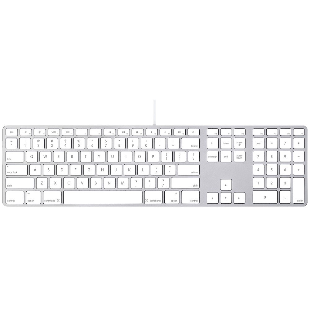 Apple Aluminum Wired Keyboard MB110LL/A (Refurbished)