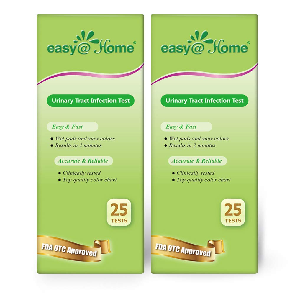 EasyHome 50 (25Ct/Bottle) Urinary Tract Infection Test Strips, UTI