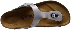 Birkenstock Women's Gizeh Thong Sandal, Silver, 43