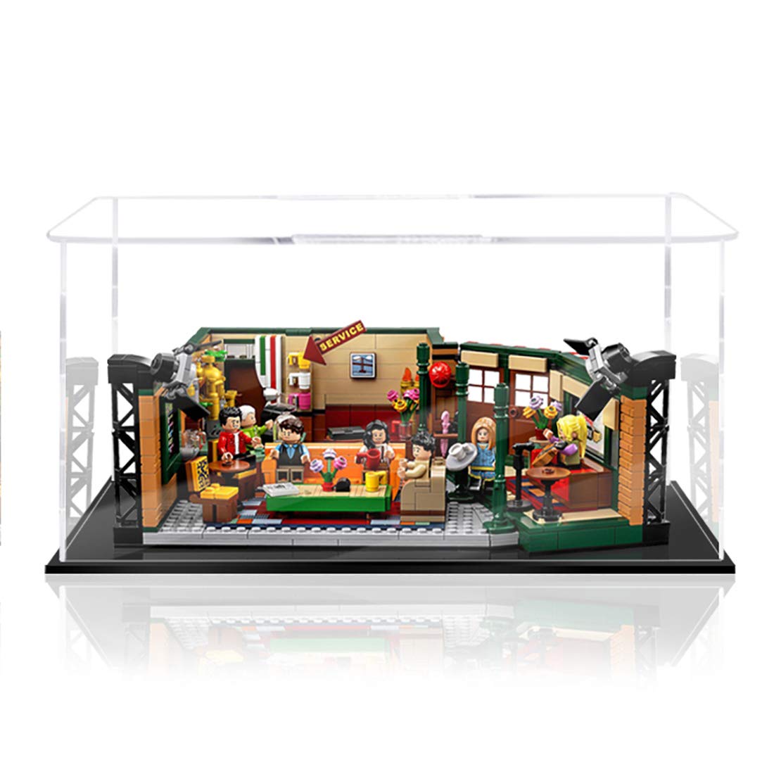 RAVPump Acrylic Display Case Display Box Showcase for Lego Central Perk Friends 21319 (ONLY Display 