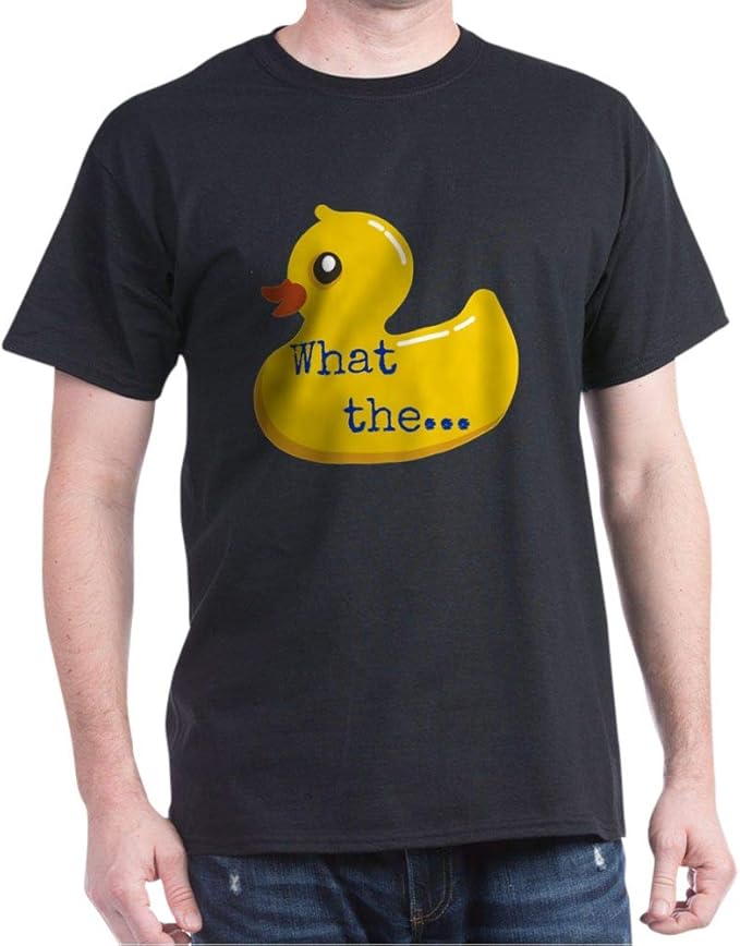 CafePress What The. Duck Dark T Shirt Cotton TShirt Clothing