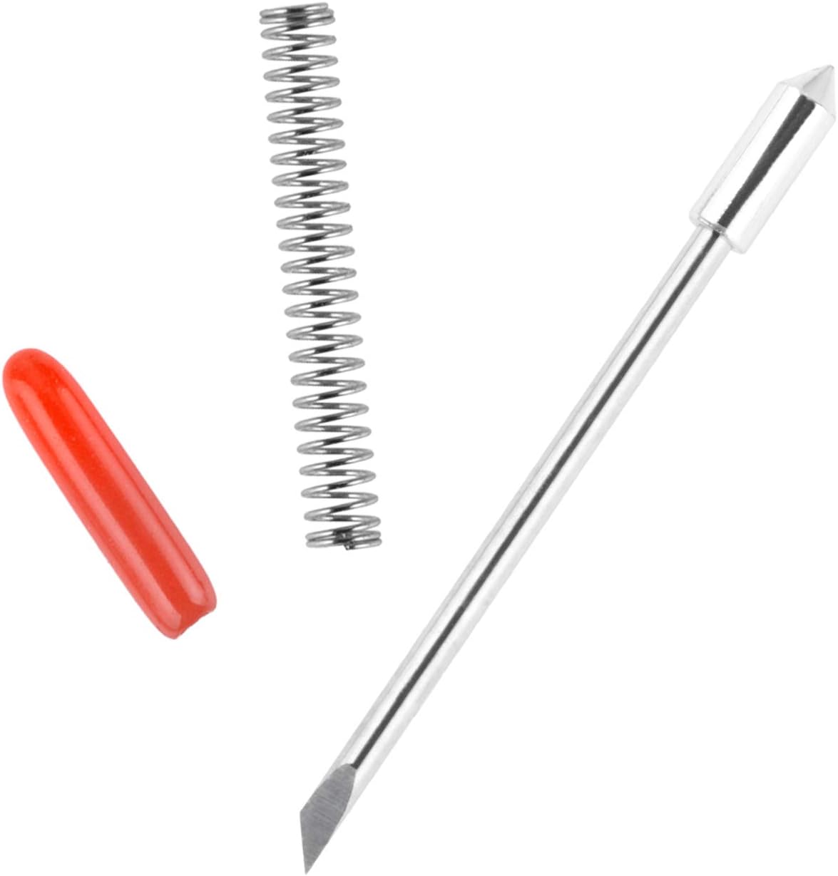HQMaster 45 Degree Vinyl Cutter Blades Lettering Blade for Graphtec Cutting Plotter, Red Cap Pack Of 10 with Springs: Home Improvement
