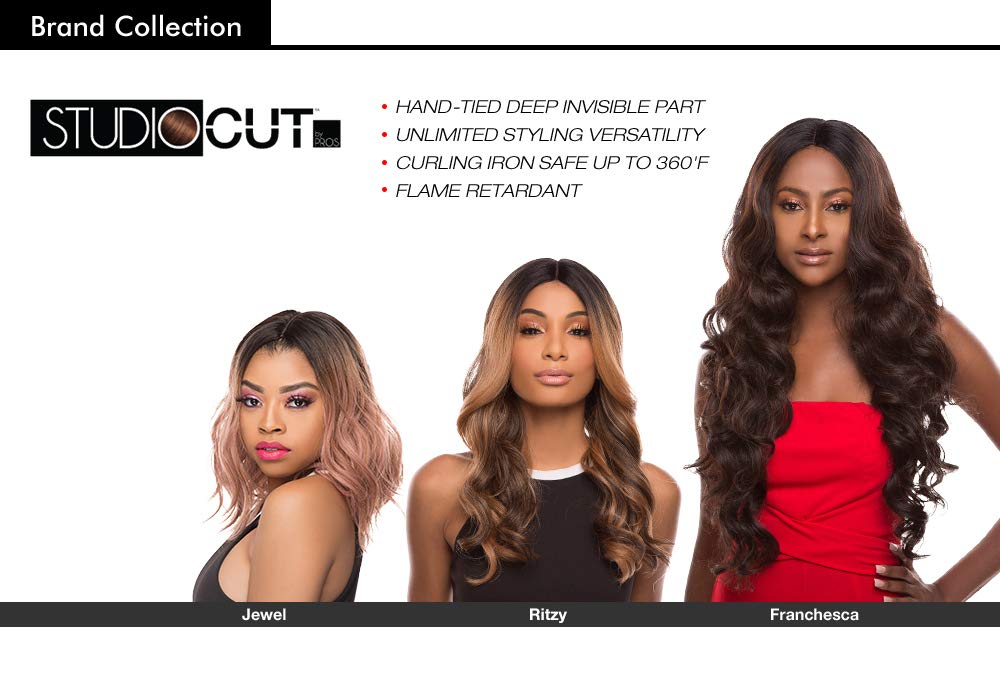Studio cut by pros synthetic hair wig deep lace center part ritzy Clearance