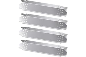 Terefour Flame Tamers Replacement for Nexgrill 720-0888N 720-0888 720-0888A Grills, 4 Pack Grill Heat Plates Shields Burner Covers for Nexgrill 720-0888N 4-Burner 720-0888 Grills