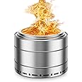 SURESTOVE Smokeless Fire Pit Outdoor Wood Burning Portable Firepit Stainless Steel for Backyard Patio Garden Picnic Camping Bonfire(19 Inch)