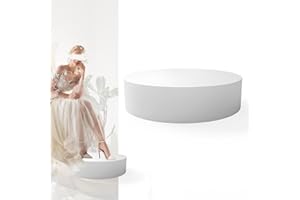 Jueraori 23.6x5.9in Round Mannequin Display Pedestal Stands, Bridal Shop Cylinder Plinth Raiser Stand, Party Event Decor Platform Base Tables For Model Comic-Con Air Conditioner Heightening Boutiques