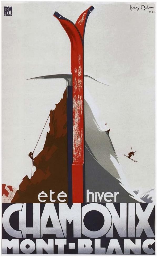 Chamonix Mont Blanc by Vintage Lavoie Art Print, 11 x 18 inches
