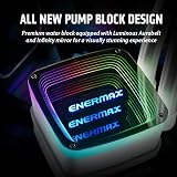 Enermax AquaFusion ADV ARGB 360 AIO CPU Cooler White LGA1700 AM5 Infinity Mirror view 5