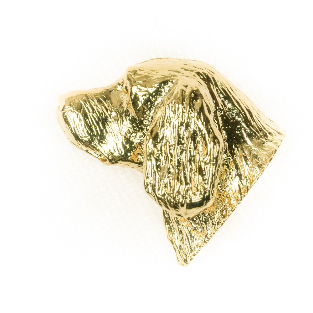 SUSSEX SPANIEL Made in U.K Artistic Style Dog Clutch Lapel Pin Collection 22ct Gold Plated