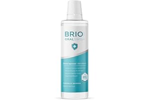 BRIOTECH Pure Hypochlorous Acid Oral Swish, Alcohol Free Mouthwash Rinse, Gentle Oral Care Hygiene, Fight Bad Breath, Support Against Plaque, Gum Irritation & Tender Gums, 16.9 fl oz