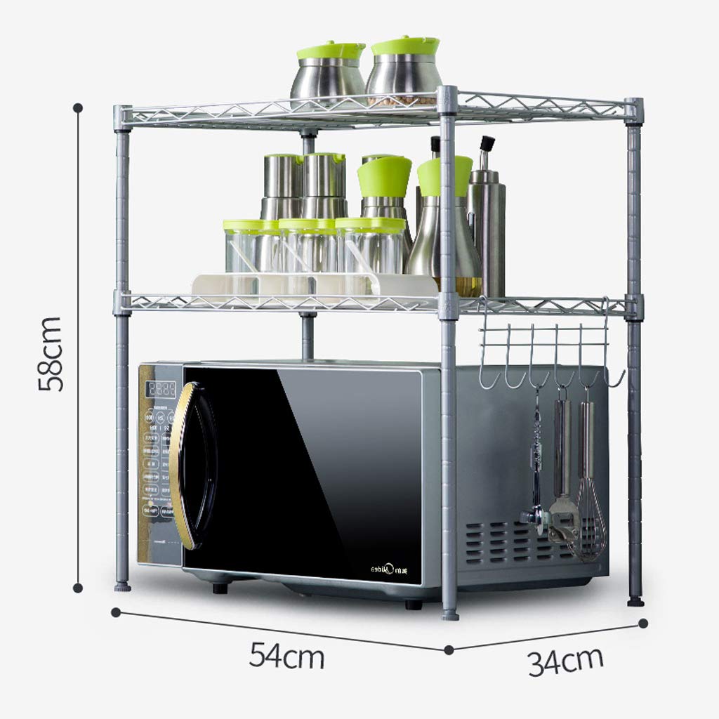 Estante del horno de microondas de sobremesa de dos capas 54 * 34 ...