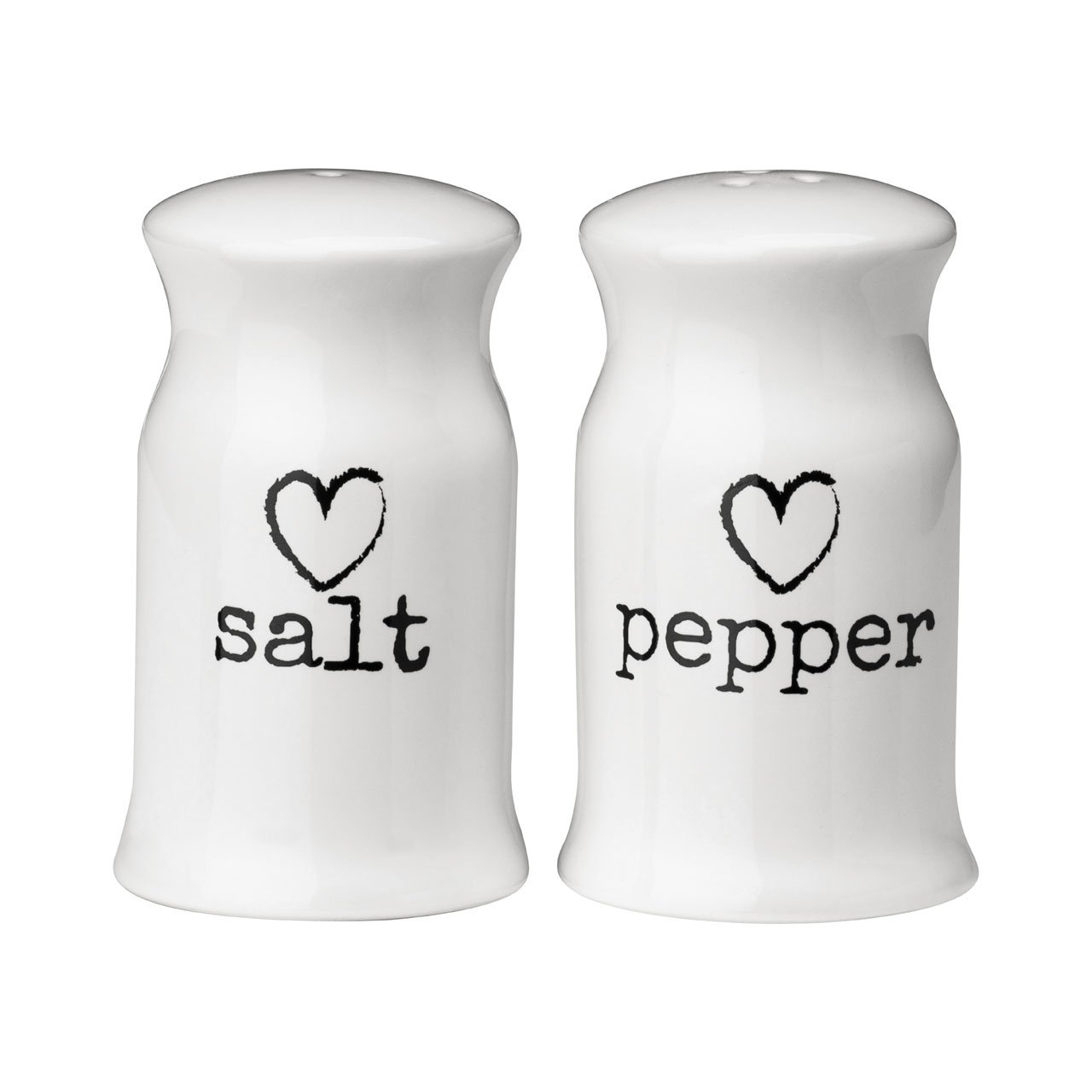 Premier Housewares Charm Salt and Pepper, White, W5 x D5 x h8cm