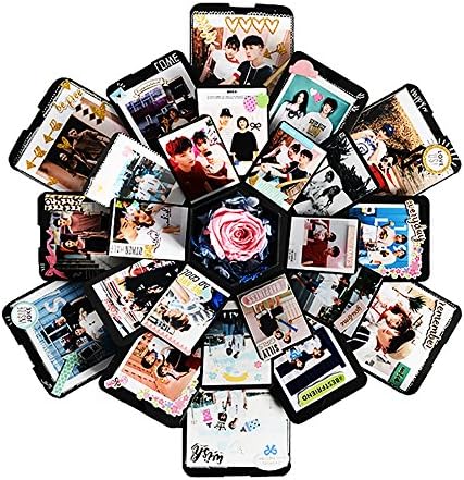 Finished Product, Explosion Gift Box DIY Photo Album Creative DIY Explosion Box As Birthday Anniversary Gifts (Black)