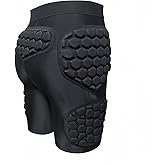 Jormino Basketball Padded Compression Shorts, Football Girdle with Hip, Thigh and Tailbone Protection Pads