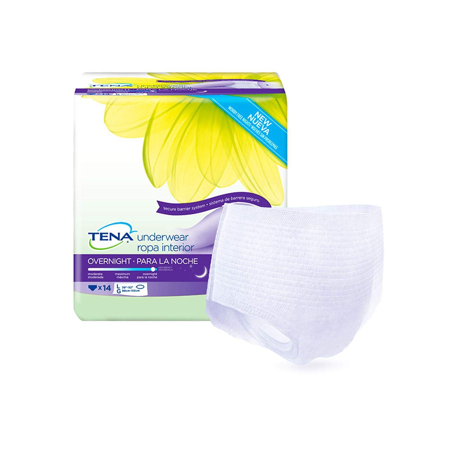 TENA Overnight Underwear, Large, 56 Count by TENA Health