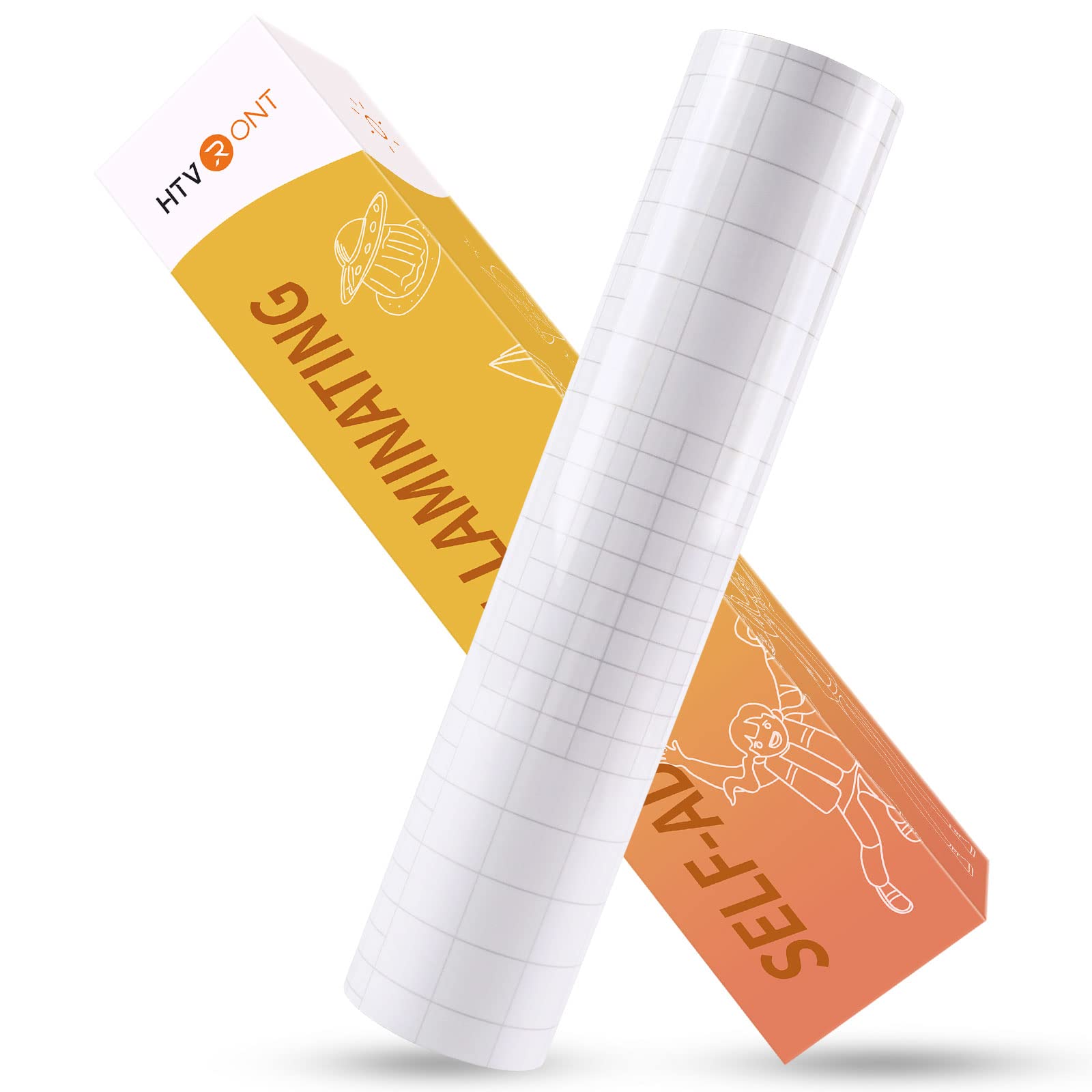 HTVRONT Clear Self-Adhesive Laminating Vinyl Roll-12