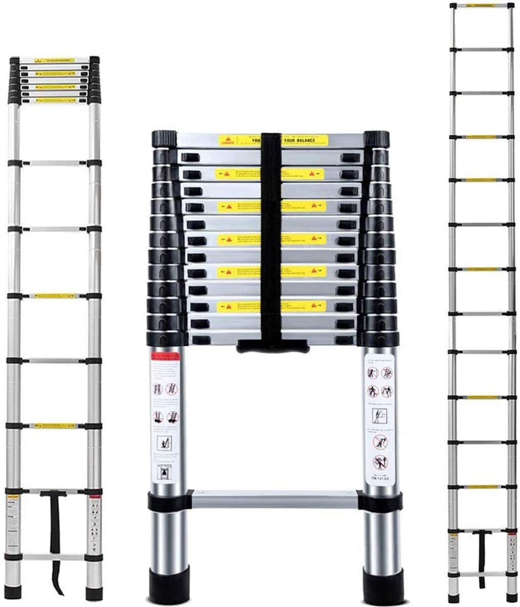 13.5FT Extra Strong Aluminum Telescoping Ladder, Newly Telescopic Extension Ladder, Strongest 430lbs Capacity: Electronics