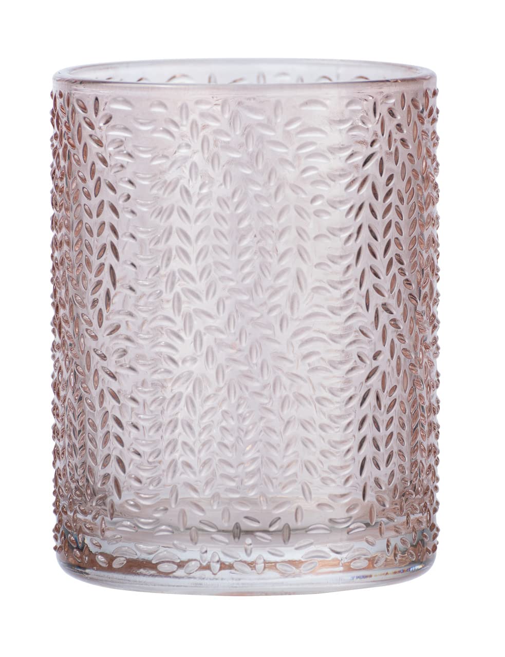 WENKO Cup Vetro Pink Round Holder for Toothbrush and Toothpaste, 7.5 x 10 x 7.5 cm — image 1