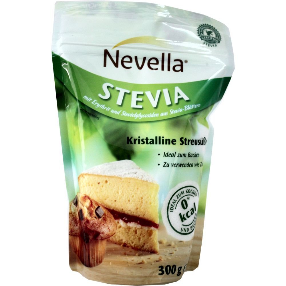 Nevella Stevia Kristalline Streususse Mit Erythrit 300g