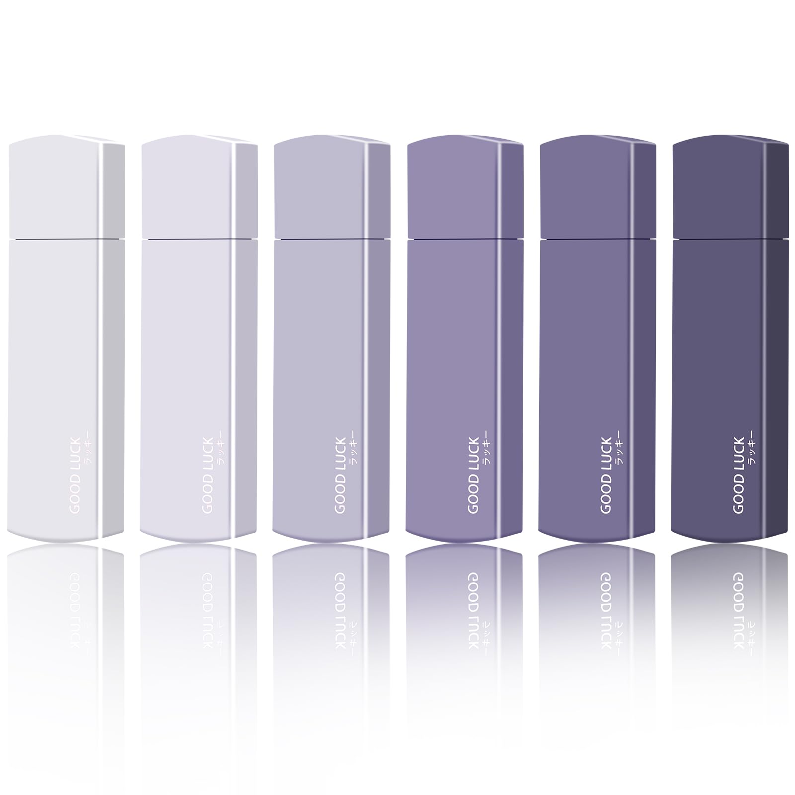 Amabro Small White Out Tapes, 6PCS Roller Instant Correction Tape Mini Whiteout Tape Set Cute Correction Rollers for Students, Office, Home (Gradient Purple)