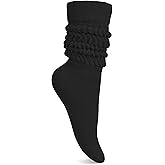HASMES Women Slouch Socks Knee High Boot Long Tube Scrunch Socks for Woman