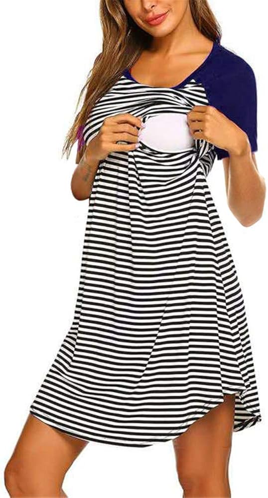 zeyubird Pajamas for Women Nursing Pajamas Women Pajamas Set Nursing Pajamas for Women Breastfeeding M Navy at  Women’s Clothing store