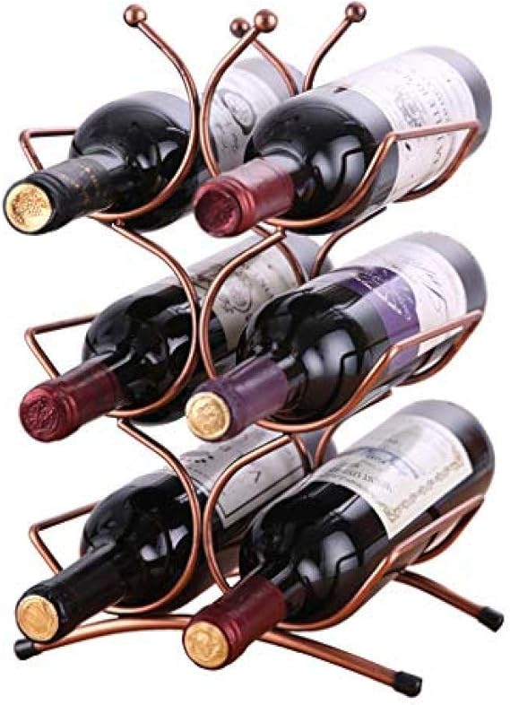 Portabottiglie Vino A Nido D'Ape Metallico - Scaffale Decorativo Per Cantina O Cucina - Colore Oro - Foto 11