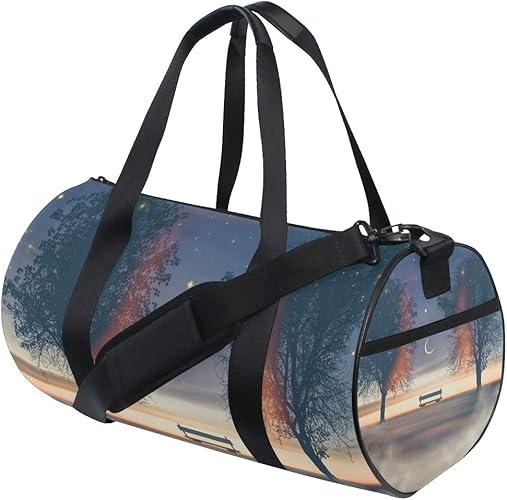 Amazon Mimuti スポーツバッグ 3 Dイラストカラフルな芸術的な野生動物の風景 ジムバッグ メンズ レディース 丈夫 軽量 ボストン バッグ トラベルバッグ アウトドア スポーツ 旅行 出張 合宿 Mimuti スポーツダッフルバッグ