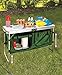 The Lakeside Collection Portable Outdoor Camping Kitchen Table with Storagethumb 3
