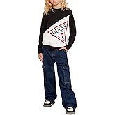 GUESS boys Eco Fleece Contrast Crew Neck Sweatshirt