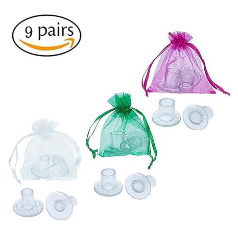 Anseke 9 Paare Absatzschoner Stöckelstulpen Fersenschutz Stöckelschuh Absatzschutz Gastgeschenk High Heel Schutz Protectors f