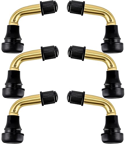 PaoWin Lot De 2 Tiges De Valve PVR70 Coudées à 90 Degrés, Tige En
