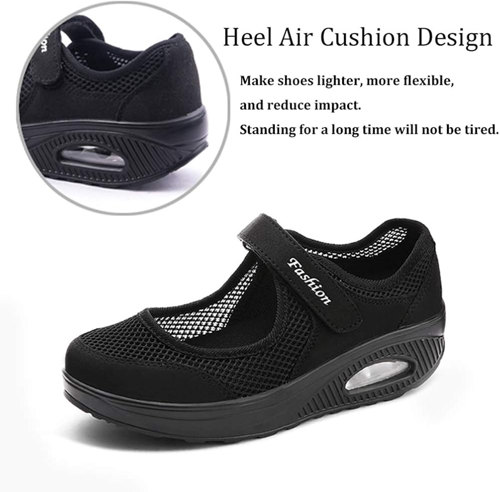  | Women's Comfortable Working Nurse Shoes Non-Slip Adjustable Breathable Walking Buffer Fitness Casual Nursing Orthotic Lightweight Shoes Arthritis, Diabetes Heel Pain, Foot Pain, Plantar Fasciitis | Walking