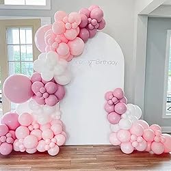 Awenztech Light Pink Balloons 12 inch, Pastel Pink