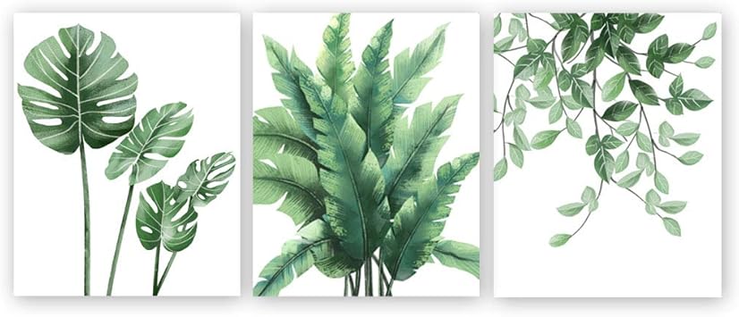 Leaf Print Art Print Set Home Decor Wall Art Plant Printable Minimalist Print Green Tropical Leaf Print Set Of 2 Tropical Print Art Collectibles Digital Prints Autorentreff Badcamberg De