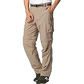 Mens Hiking Pants Convertible Zip Off Shorts Outdoor Quick Dry Lightweight Fishing Travel Safari Cargo Trouser