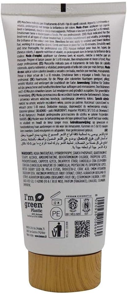 Kemon Actyva Colore Brilliant Mask - Hair Mask for Coloured and Damaged Hair Intensive Hair Care, 200 ml, Caramello, 200 ml (Pack of 1) - Image 4